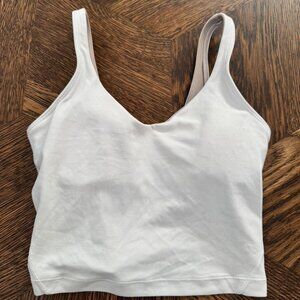 Lululemon White Align Tank Size 2